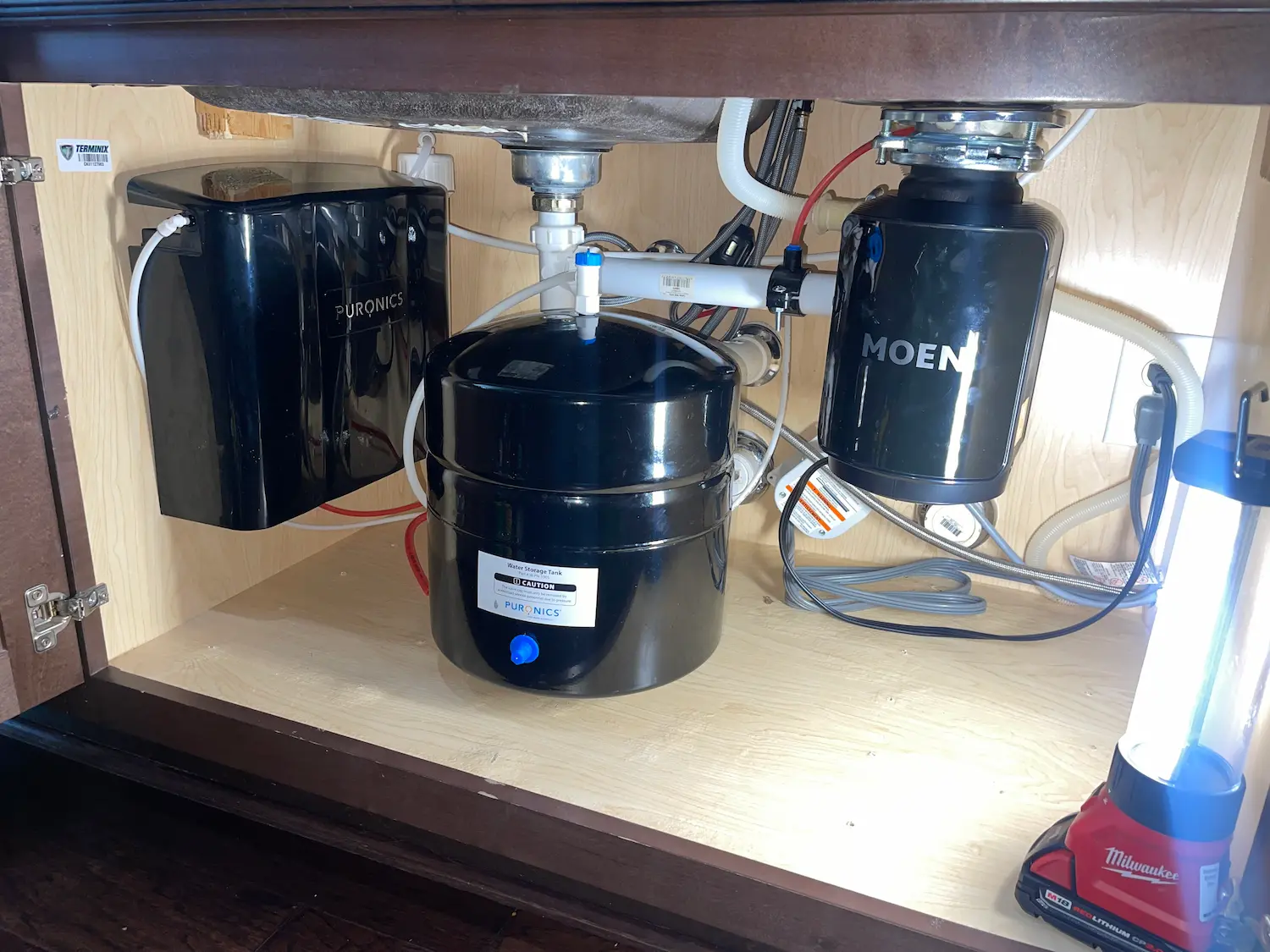 Water softener installed in a Round Rock home